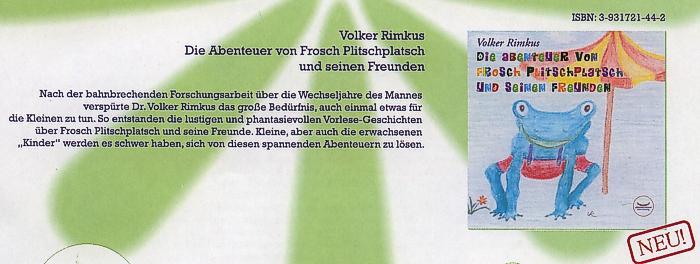 Kinderbuch von Dr. Rimkus<BR>
Im Augenblick leider vergriffen